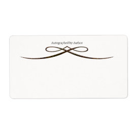 Etiqueta Autografado pelo Autor Bookplate