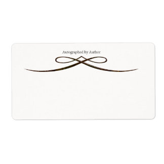 Etiqueta Autografado pelo Autor Bookplate