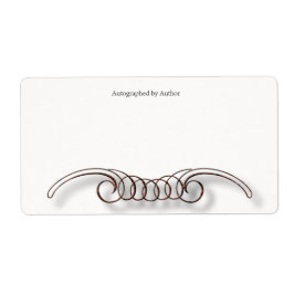 Etiqueta Autografado pelo Autor Bookplate