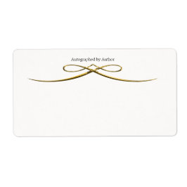 Etiqueta Autografado pelo Autor Bookplate