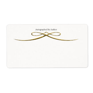 Etiqueta Autografado pelo Autor Bookplate