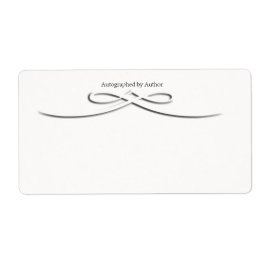 Etiqueta Autografado pelo Autor Bookplate