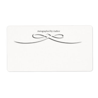 Etiqueta Autografado pelo Autor Bookplate