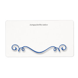 Etiqueta Autografado pelo Autor Bookplate