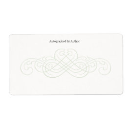 Etiqueta Autografado pelo Autor Bookplate