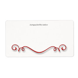 Etiqueta Autografado pelo Autor Bookplate