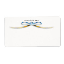 Etiqueta Autografado pelo Autor Bookplate