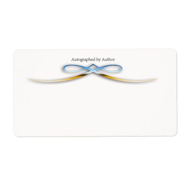 Etiqueta Autografado pelo Autor Bookplate (Frente)