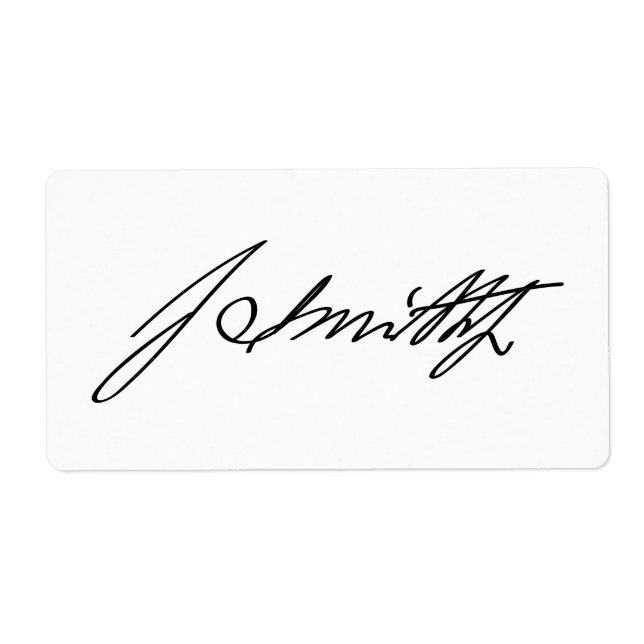 Etiqueta Autografo Assinatura do Profeta Mórmon Joseph Smit (Frente)