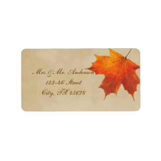 Etiqueta Autumn Orange Fall in Love Deixa Casamento