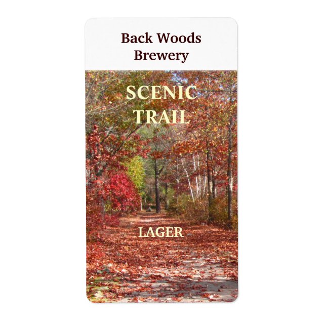 Etiqueta Autumn Trail ~ Beer Wine (Frente)