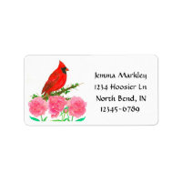 Ave Estatal de Indiana Cardinal Return Address