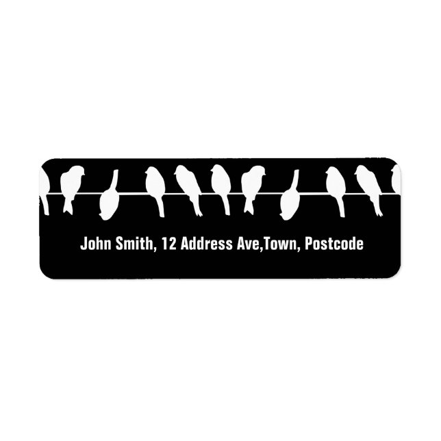 Etiqueta Aves com arame - ousam ser diferentes (preto) (Frente)