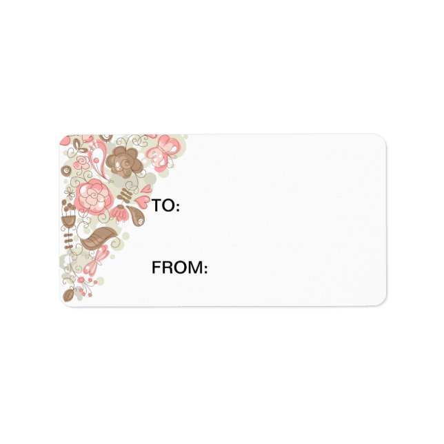 Etiqueta Aves e Flores (Frente)