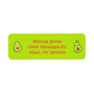 Etiqueta Avocado Cudles Rosa e Verde