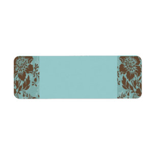 Etiqueta Azeite floral de Aqua e chocolate