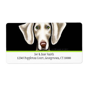 Etiqueta Azeitona preta de Weimaraner n tradicional