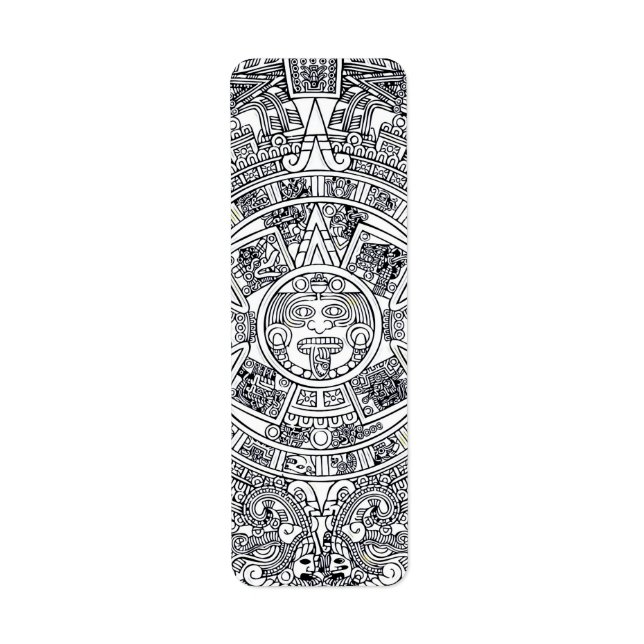 Etiqueta AZTEC OU MEXICA mexicana (Frente)