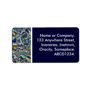 Etiqueta Azul-Abstrato