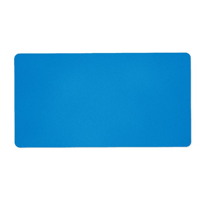 Etiqueta Azul brilhante com textura granulada (Frente)