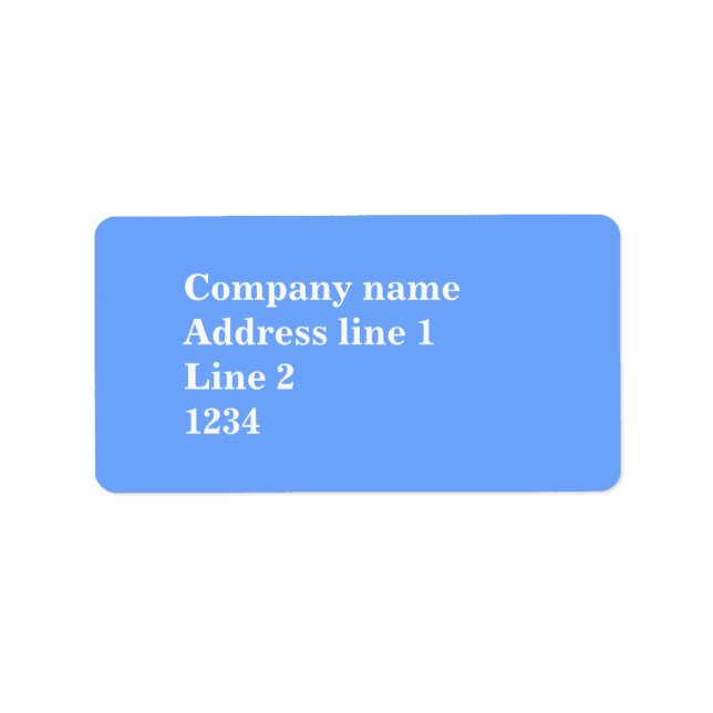 Etiqueta Azul-céu (Frente)