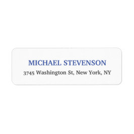 Etiqueta Azul clássico especial único branco