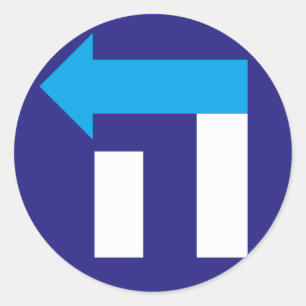 Etiqueta azul de Hillary Hey/branca hebréia