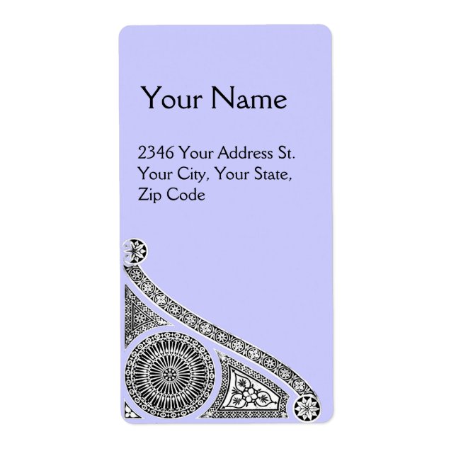 Etiqueta Azul de renascença (Frente)