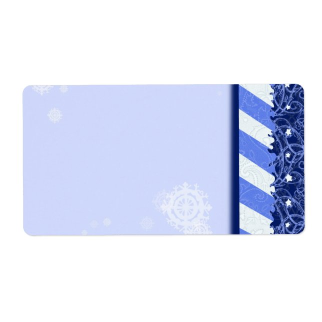 Etiqueta Azul do inverno (Frente)