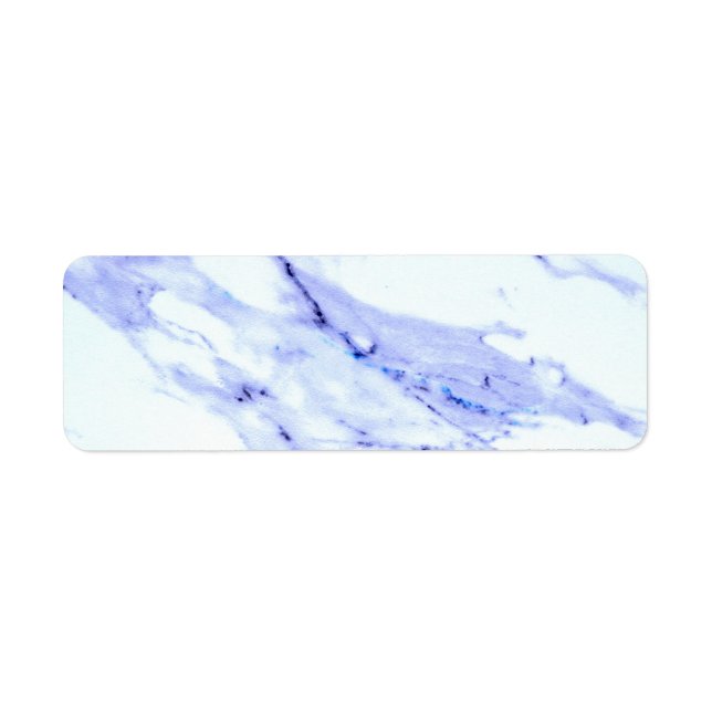 Etiqueta Azul e mármore branco (Frente)