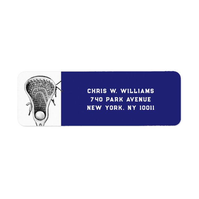 Etiqueta Azul Esportivo Lacrosse (Frente)