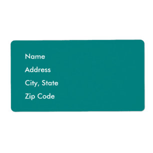 Etiqueta Azul-pavão profundo