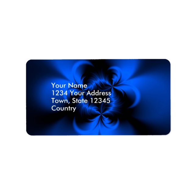 Etiqueta Azul torcido (Frente)