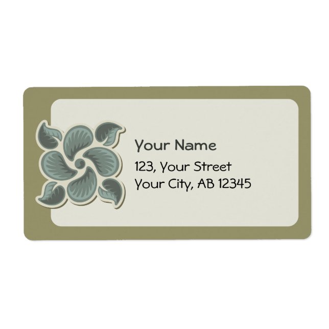 Etiqueta Azulejo Deco 2 (Frente)