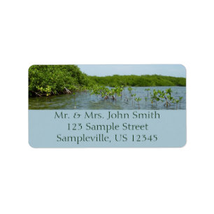 Etiqueta Baby Mangrove Trees Caribe Natureza