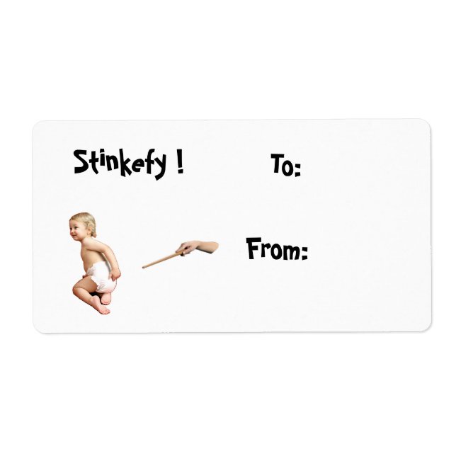 Etiqueta Baby Stinkefy! (Frente)