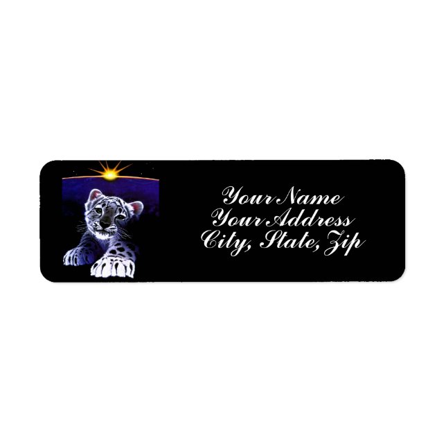 Etiqueta Baby White Tiger (Frente)