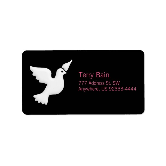 Etiqueta Baixo da Porta Branca (Frente)