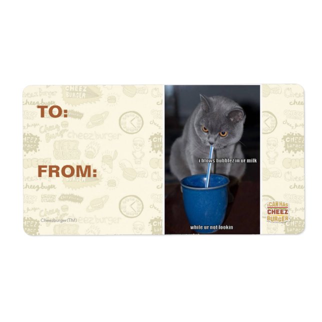 Etiqueta Balas de Balas no nosso leite (Frente)