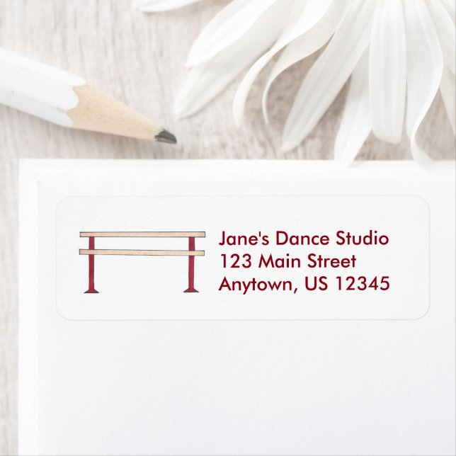 Etiqueta Balé de Classe do Dance Studio Ballerina Dancer Ba (Insitu)