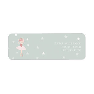 Etiqueta Ballerina Stars Azul