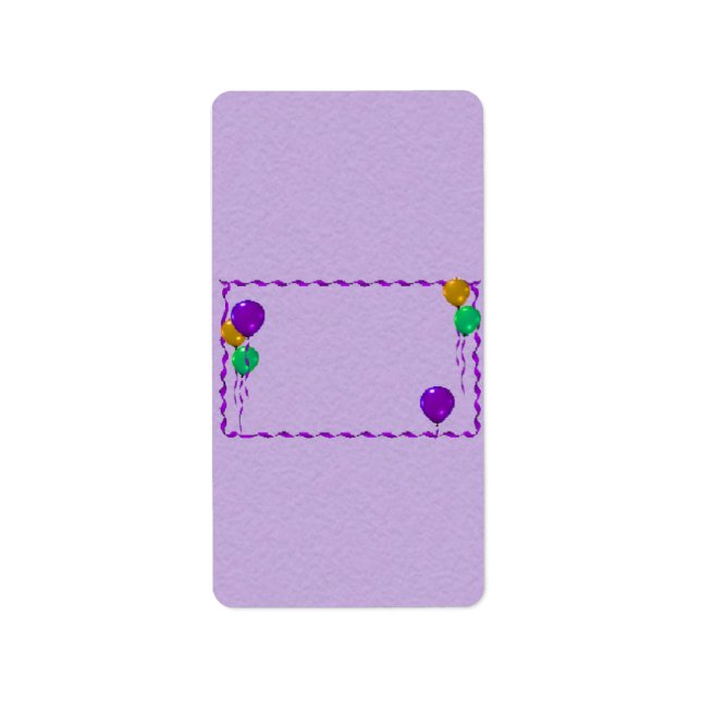 Etiqueta Balões Aniversário de Hershey Miniature Candy Wrap (Frente)