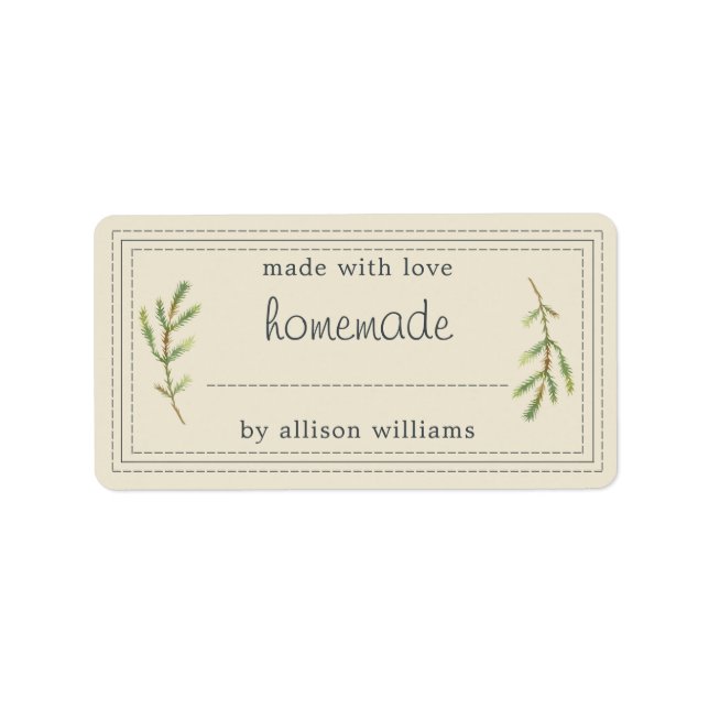 Etiqueta Banda assada russa assada em casa pode branco anti (Frente)