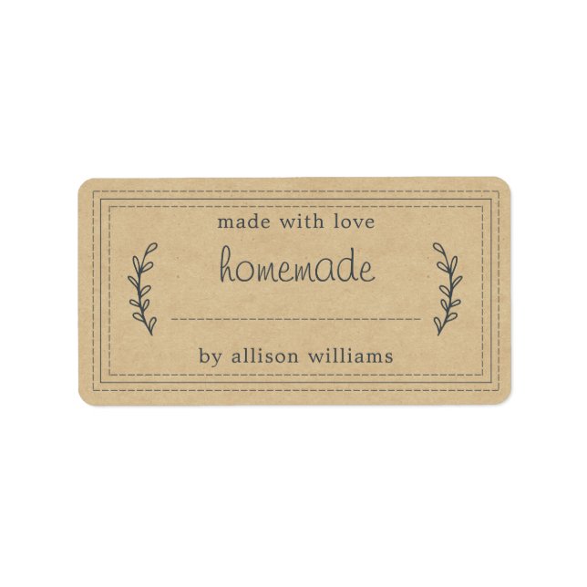 Etiqueta Banda assada russa em casa, jam Canning Kraft (Frente)