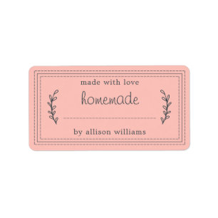 Etiqueta Banda assada russa enlatada cor-de-rosa