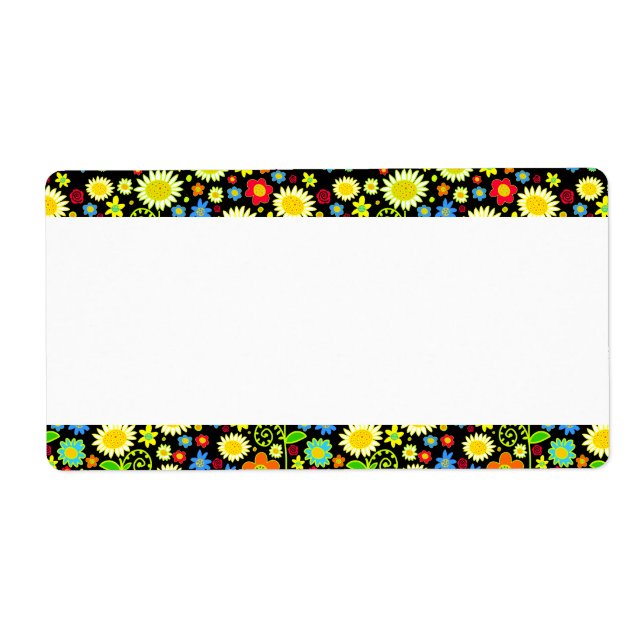 Etiqueta Banda central - Flores de mola (Frente)