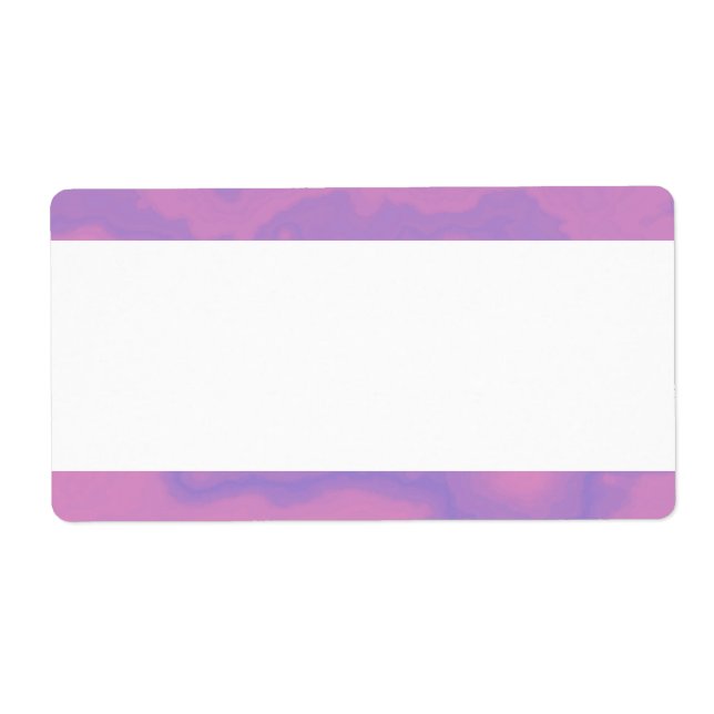 Etiqueta Banda central - Marble lilac (Frente)