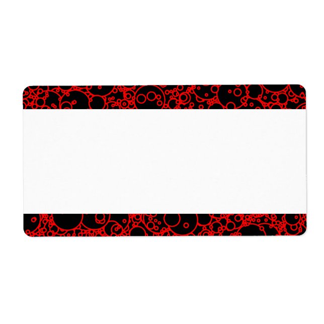 Etiqueta Banda central - Padrão de bolha (Frente)