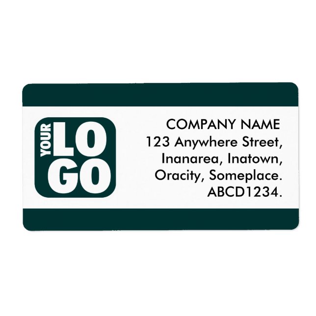 Etiqueta Banda central - Verde escuro (Frente)