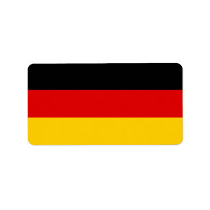 Etiqueta bandeira alemã